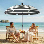 1.8m Beach Umbrella with Adjustable Tilt and Carry Bag for Easy Sun Protection (UPF30+) Outsunny