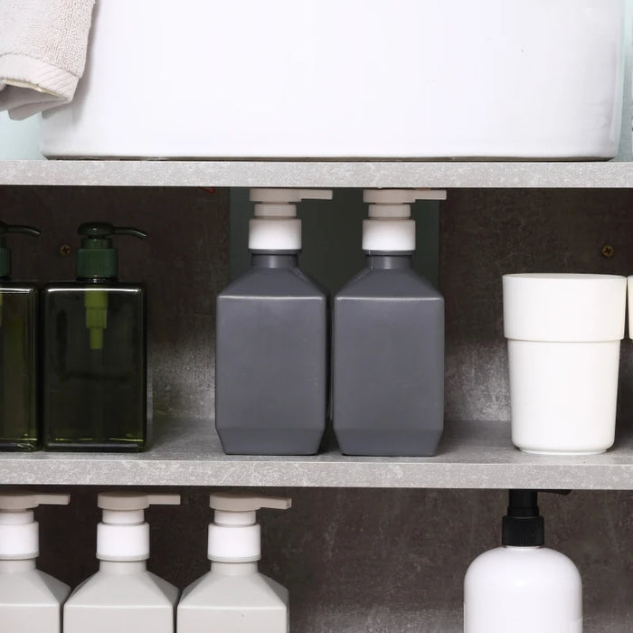 Under Sink Bathroom Pedestal Cabinet White and Grey