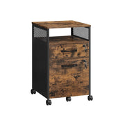 Vasagle Industrial Mobile Under Desk Pedestal Drawers With Lock For Home Office