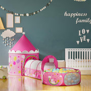 Unicorn Play Tent for Kids with Mesh Windows and Carry Bag for Indoor Outdoor Use by Songmics