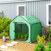 Mini Pop Up Greenhouse 150x148cm for Hassle Free Growing by Outsunny