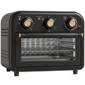 Air Fryer Oven 2-in-1 for Quick Healthy Family Meals with Easy Controls Black Gold Tone