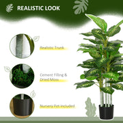 120cm Artificial Evergreen Tree in Nursery Pot for Indoor or Outdoor Use