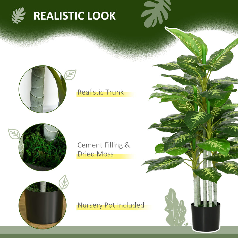 120cm Artificial Evergreen Tree in Nursery Pot for Indoor or Outdoor Use