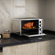 30L Mini Electric Oven with Adjustable Temperature and Accessories for Small Kitchens Silver