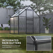 Walk-In Polycarbonate Greenhouse 192 x 131cm Weather Resistant Garden Grow House by Outsunny
