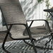 Set of 2 Garden Rocking Chairs with High Back and Armrests for Patio or Balcony by Outsunny