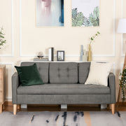 Modern 3 Seater Sofa with Hidden Storage Ideal for Small Living Rooms Grey