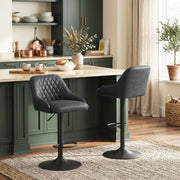 Adjustable bar stools - Black