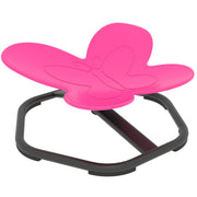 Kids Butterfly Swivel Chair for Spinning Balance and Coordination Training Pink AOSOM