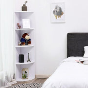 Vasagle Freestanding Corner Shelf White, 4 Tier