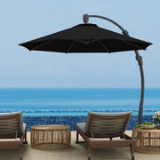 Black 3m Cantilever Garden Parasol With 360Â° Rotation and Crank Handle Premium Quality by Outsunny