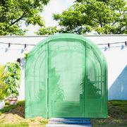Walk in Polytunnel Greenhouse with Hinged Door and PE Cover 3x2m by Outsunny