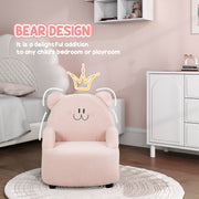 Bear Shaped Toddler Armchair for Bedroom or Playroom Ages 18 Months to 3 Years, Pink