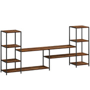 Industrial TV Stand With Storage Shelves For TVs Up To 60 Inches Ideal For Living Rooms
