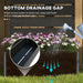 Black Garden Planter Box with Back Trellis 34 x 69.5cm by Outsunny