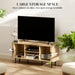 Oak TV Stand Cabinet for TVs up to 55 Inches with Storage Shelves and Cupboard by HOMCOM