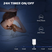 12000 BTU Portable Air Conditioner with Dehumidifier and Timer for Rooms Up to 35m² White