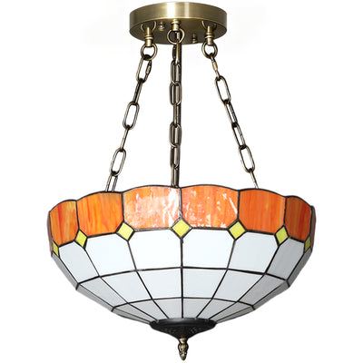 Vintage Ceiling Light with 3 E27 Bulb Holders Ideal for Living Rooms Semi Flush Mount