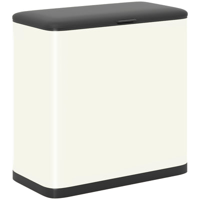 8L Hanging Kitchen Bin with Lid and Removable Inner Bucket for Cabinet or Under Sink, Grey