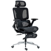 Ergonomic High Back Mesh Office Chair With Lumbar Support For Home Or Work, Black AOSOM