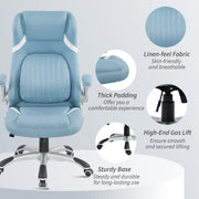 Ergonomic Home Office Chair with Adjustable Height and Tilt Function for Comfort Blue