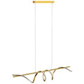 Ceiling Pendant Light with Adjustable Colour Temperatures Ideal for Living Room Gold Tone AOSOM