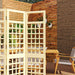 3 Panel Wooden Garden Privacy Screen Foldable Freestanding Outdoor Trellis by Outsunny