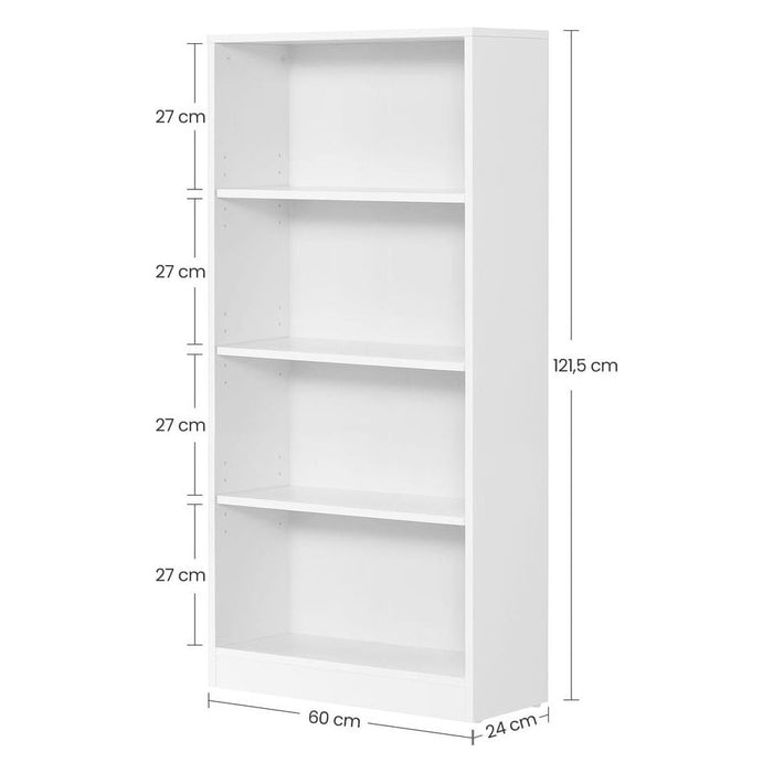 Vasagle 4 Tier Bookcase, White