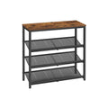 Vasagle 4 Tier Shoe Rack with Adjustable Mesh Shelves For Entryway