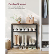 Vasagle 4 Tier Shoe Rack with Adjustable Mesh Shelves For Entryway
