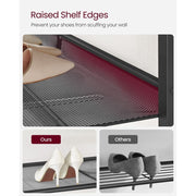 Vasagle 4 Tier Shoe Rack with Adjustable Mesh Shelves For Entryway
