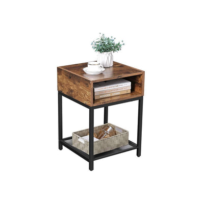 Vasagle Bedside Table With Shelf