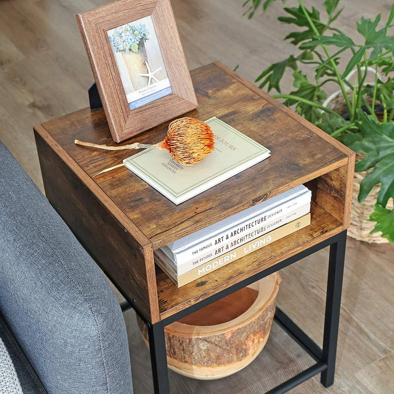Vasagle Bedside Table With Shelf