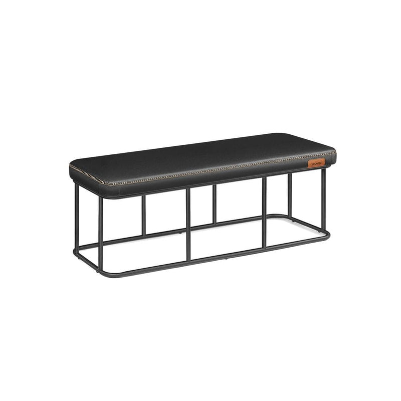 Vasagle Black Ottoman Bench For Bedroom, Living Room, Hallway