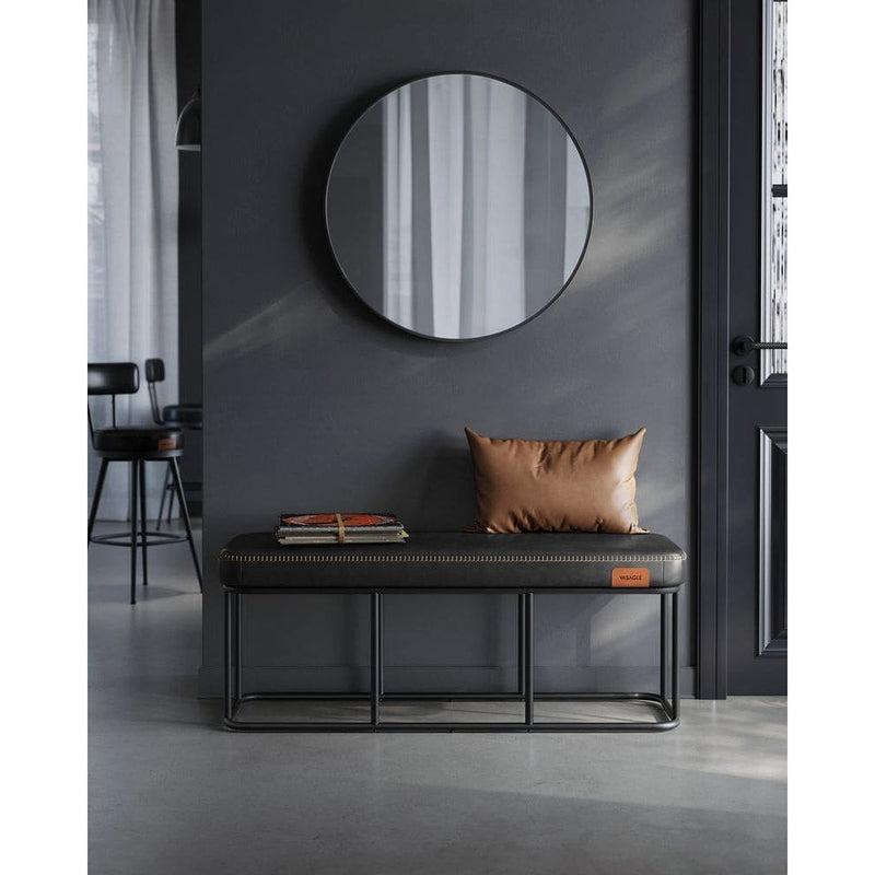 Vasagle Black Ottoman Bench For Bedroom, Living Room, Hallway