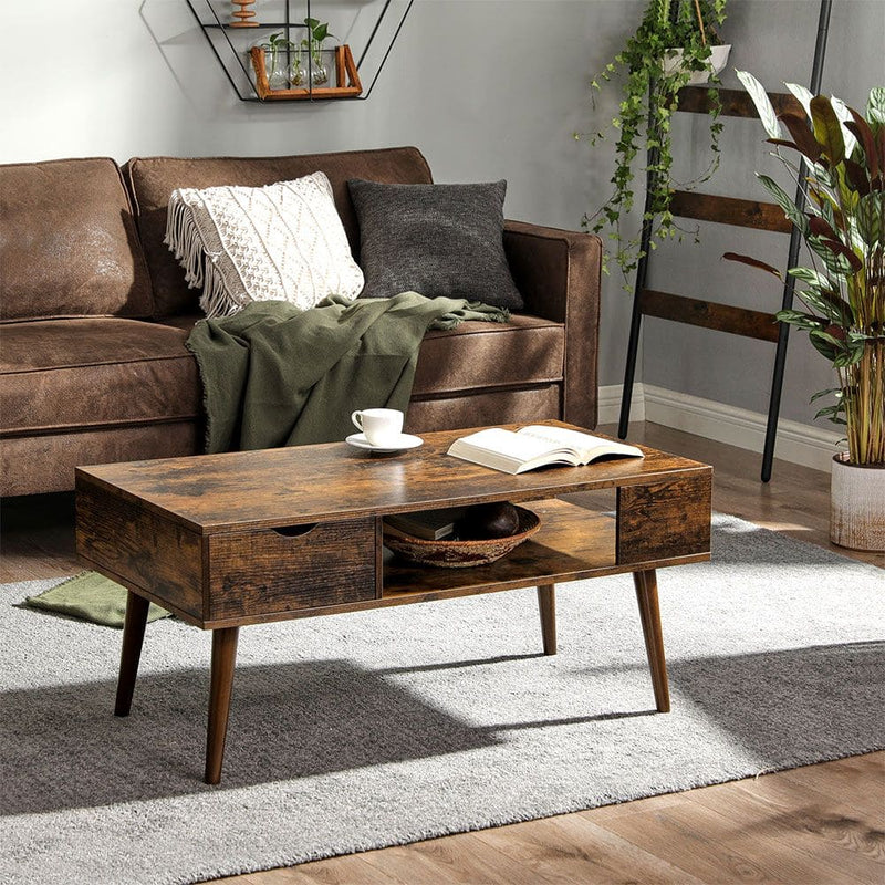 Vasagle Retro Coffee Table with Storage VASAGLE