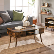 Vasagle Retro Coffee Table with Storage VASAGLE