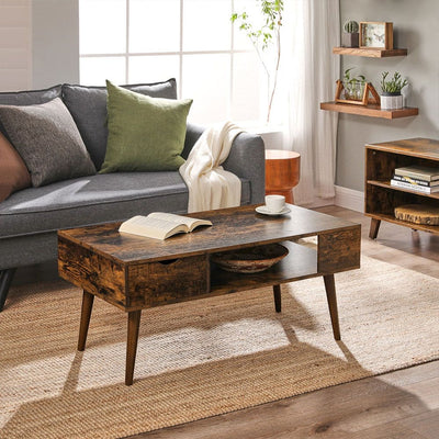 Vasagle Retro Coffee Table with Storage VASAGLE