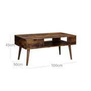 Vasagle Retro Coffee Table with Storage VASAGLE
