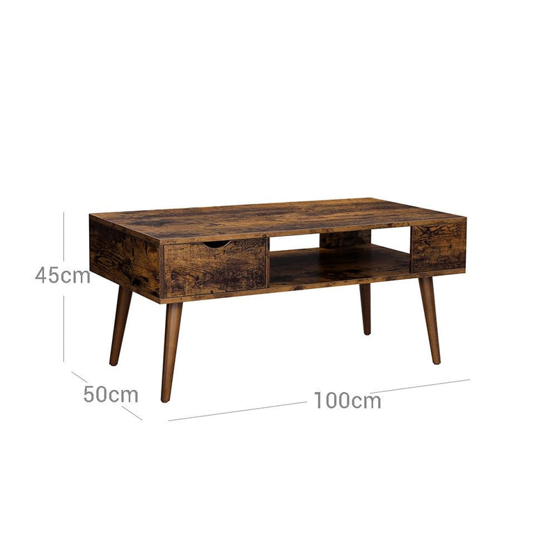 Vasagle Retro Coffee Table with Storage VASAGLE