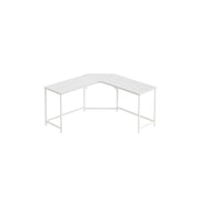 Image of a White Vasagle Corner Desk in a home office.