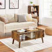 Retro Coffee Table With Storage by Vasagle