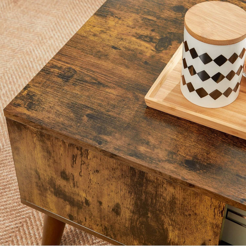 Retro Coffee Table With Storage by Vasagle