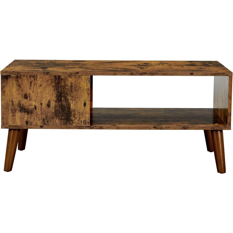 Retro Coffee Table With Storage by Vasagle