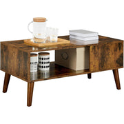Retro Coffee Table With Storage by Vasagle