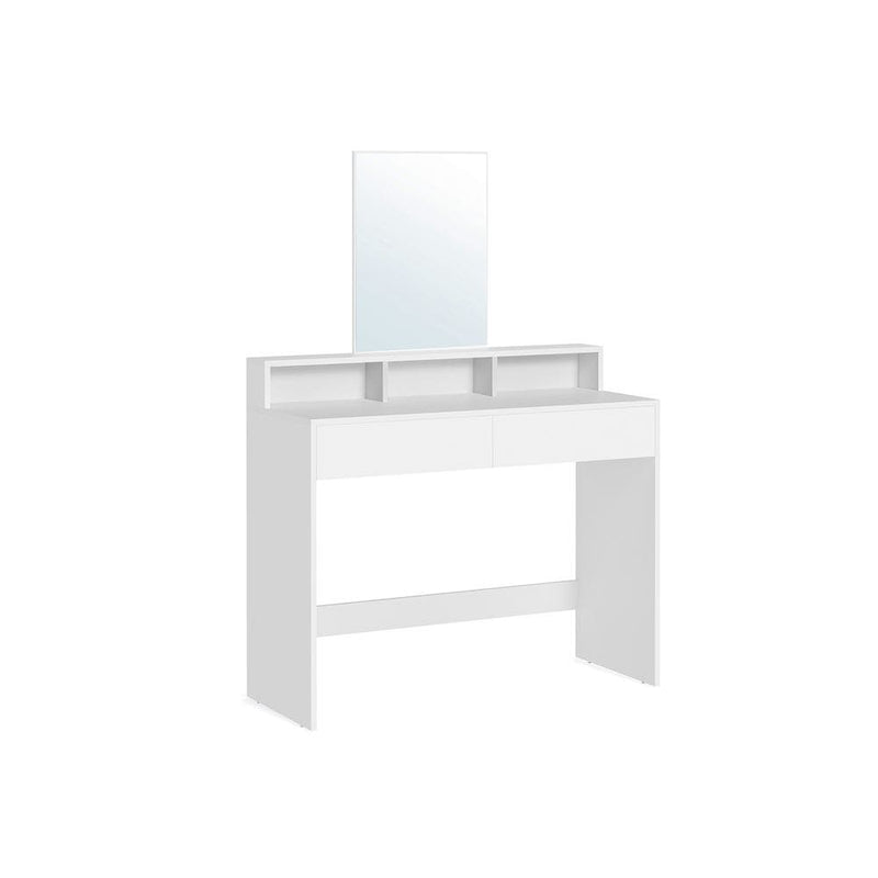 Vasagle White Dressing Table With Mirror and Drawers