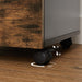 Vasagle 2 Drawer Filing Cabinet With Wheels For Home Office- Rustic Brown and Black