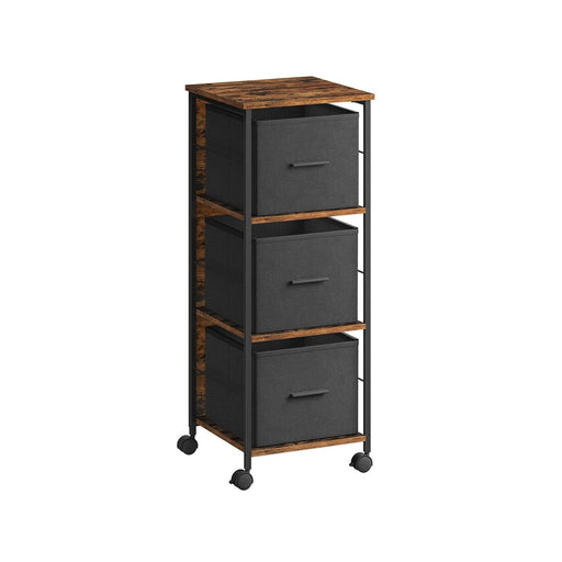 Vasagle 3 Drawer Filing Cabinet With Wheels For Home Office