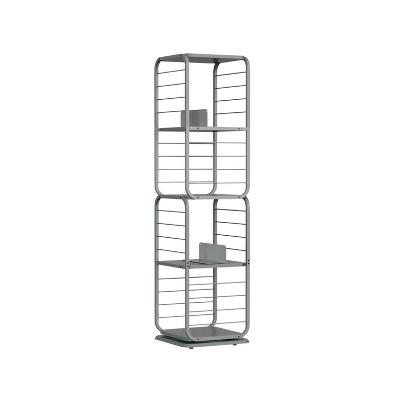 Vasagle 4 Tier 360 Rotating Bookshelf, Grey